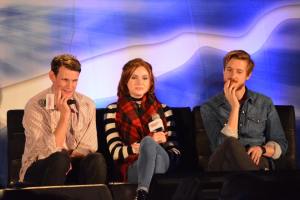 Matt Smith, Karen Gillan, and Arthur Darvill at Night of the Doctor