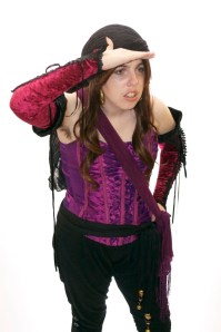 Jaclyn Rousseau (with hairy armpits) full costume 1