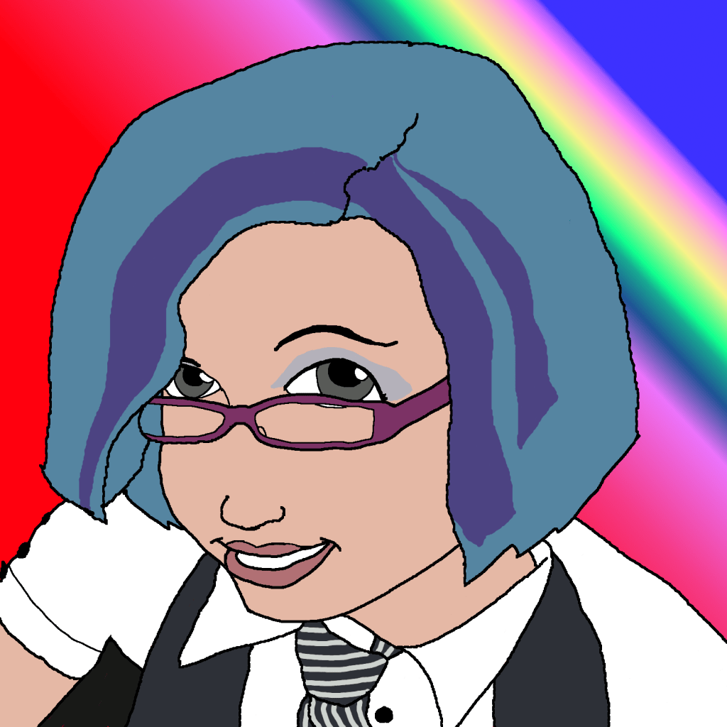 Anime style self-portrait