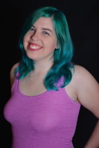 Me with my turquoise hair