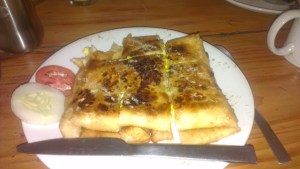 stuffed parata egg paneer