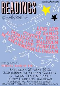 Readings poster May 2013